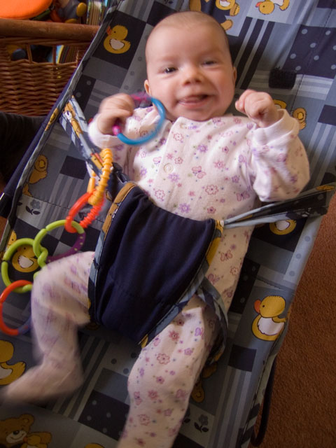 Jessica shows how well she can hold things