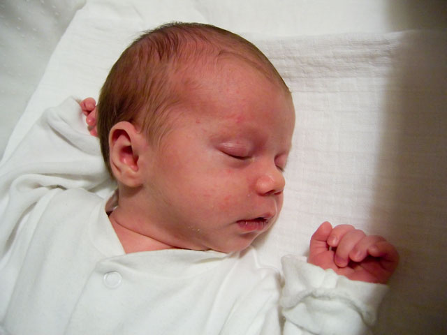 Jessica sleeps peacefully